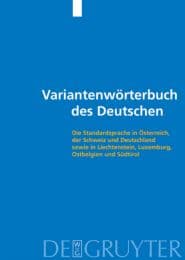 Cover von Variantenwörterbuch des Deutschen