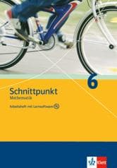 Cover von Schnittpunkt. Mathematik für Realschulen (allgemeine Ausgabe), Arbeitsheft mit Lernsoftware und Lösungsheft 6. Schuljahr