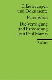 Cover von Peter Weiss, Die Verfolgung und Ermordung Jean Paul Marats