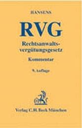 Cover von Rechtsanwaltsvergütungsgesetz. RVG