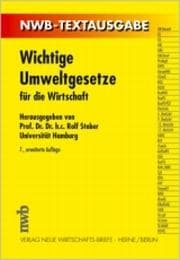Cover von Wichtige Umweltgesetze für die Wirtschaft