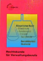 Cover von Rechtskunde für Verwaltungsberufe