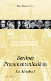 Cover von Berliner Prominentenlexikon