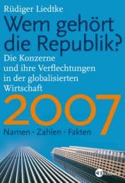 Cover von Wem gehört die Republik 2007?