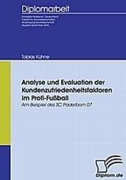 Cover von Analyse und Evaluation der Kundenzufriedenheitsfaktoren im Profi-Fußball