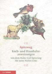 Cover von Koch- und Haushaltsanweisungen von dem Maler Carl Spitzweg für seine Nichte Line