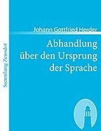 Cover von Abhandlung über den Ursprung der Sprache