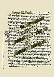 Cover von Der Briefwechsel zwischen J. C. Horner und J. G. R