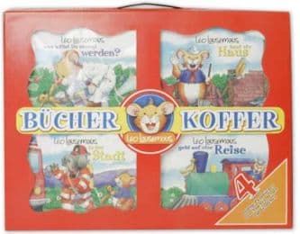 Cover von Leo Lausemaus Bücherkoffer rot
