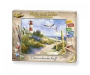 Cover von Malen nach Zahlen: Dünenlandschaft mit Leuchtturm