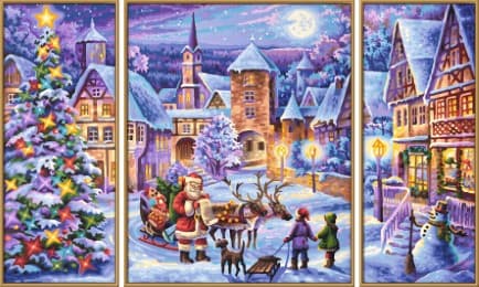 Cover von Malen nach Zahlen: Weiße Weihnacht