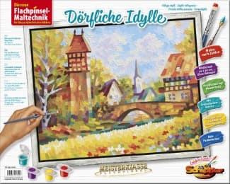 Cover von Malen nach Zahlen: Dörfliche Idylle
