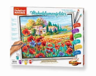 Cover von Malen nach Zahlen: Mohnblumenfelder