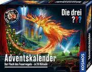 Cover von Die drei ???-Adventskalender - Der Fluch des Feuervogels in 24 Rätseln