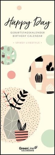 Cover von GreenLine 'Happy Day' Geburtstagskalender Spikey Lifestyle