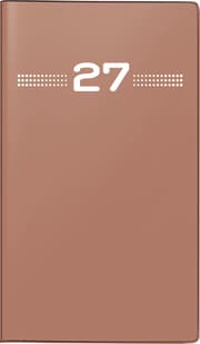 Cover von rido/idé Monats-Faltkalender Modell Miniplaner d 15, Kunststoff-Einband, caramel 2027