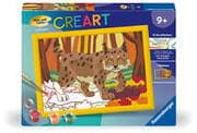 Cover von CreArt, Malen nach Zahlen Kinder - Luchs im Herbstwald