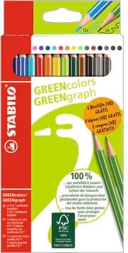 Cover von STABILO GREENcolors 12 + 2 GREENgraph Bleistifte