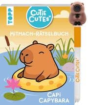 Cover von Cutie Cutes - Mitmach-Rätselbuch. Capi Capybara