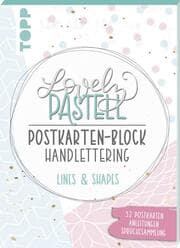 Cover von Lovely Pastell Handlettering Postkartenblock Lines & Shapes