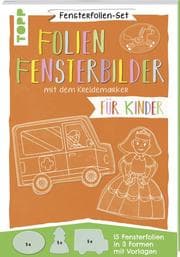 Cover von Fensterfolien-Set - Folien-Fensterbilder mit dem Kreidemarker - Für Kinder