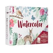 Cover von Watercolor - Die wunderbare Kreativbox. Mit Anleitungsbuch und Material