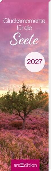 Cover von Lesezeichenkalender Glücksmomente für die Seele 2027
