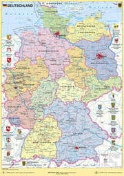 Cover von Deutschland politisch mit Bundesländerwappen