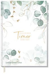 Cover von Schulstuff Schüler-Timer A5 Mint Blattgold 2026/2027