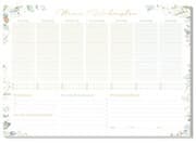 Cover von paper&you Tisch-Block A4 Mein Wochenplan Blattgold