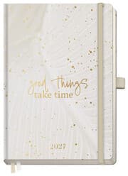 Cover von Wochen-Notiz-Timer Classic Sparkling Leaf A5 2027