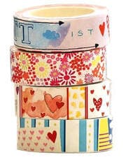 Cover von Washi Tapes - Blumen und Herzen