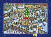 Cover von Wand-Adventskalender - Wimmeliger Weihnachtsmarkt