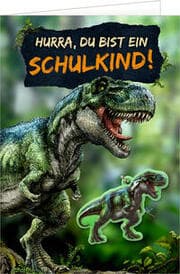 Cover von Grußkarte - Hurra, du bist ein Schulkind!
