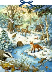 Cover von Die Tiere im Winterwald und ihr geheimes Leben - Zettelkalender