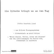 Cover von Die Sprache bringt es an den Tag