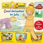 Cover von 08: Conni übernachtet bei Julia / Conni geht nicht mit Fremden mit / Conni auf der Baustelle / Conni macht Flohmarkt (Vier Hörspiele zur TV-Serie)