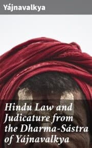 Cover von Hindu Law and Judicature from the Dharma-Sástra of Yájnavalkya