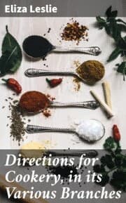 Cover von Directions for Cookery, in its Various Branches