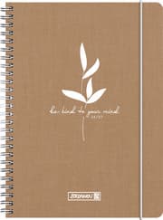 Cover von Schülerkalender Linen Kraftpapier-Einband A5 2026/2027