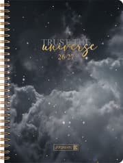 Cover von Schülerkalender Clouds PP-Umschlag grau A5 2026/2027