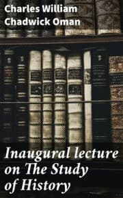 Cover von Inaugural lecture on The Study of History