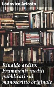 Cover von Rinaldo ardito: Frammenti inediti pubblicati sul manoscritto originale