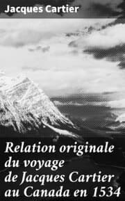 Cover von Relation originale du voyage de Jacques Cartier au Canada en 1534