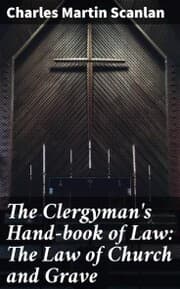 Cover von The Clergyman's Hand-book of Law: The Law of Church and Grave