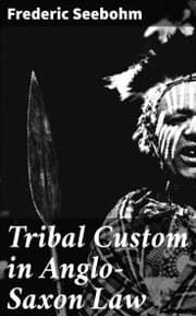 Cover von Tribal Custom in Anglo-Saxon Law