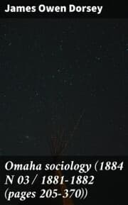 Cover von Omaha sociology (1884 N 03 / 1881-1882 (pages 205-370))