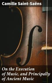 Cover von On the Execution of Music, and Principally of Ancient Music