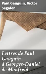 Cover von Lettres de Paul Gauguin à Georges-Daniel de Monfreid