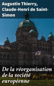 Cover von De la réorganisation de la société européenne